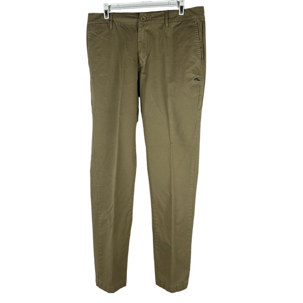 Rusty Mens Khaki Chino Pants Size 33 Cotton/Spandex